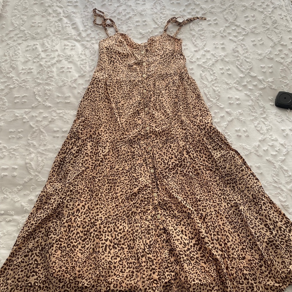 Gap Leopard Print Maxi Dress